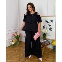 Стильний костюм чорний №598021