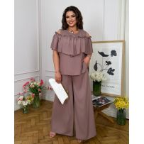 Стильний костюм мокко №598024