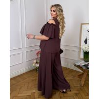 Стильний костюм шоколад №598025