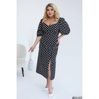 Сукня чорна в білий горох №598029