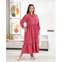 Сукня червона в квітку №598066