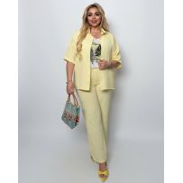Прогулянковий костюм трійка лимон №598073