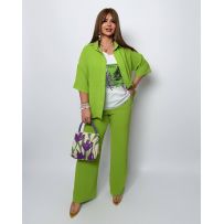 Прогулянковий костюм трійка салатний №598074