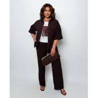 Прогулянковий костюм трійка шоколад №598077