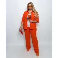 Прогулянковий костюм трійка помаранчевий №598078