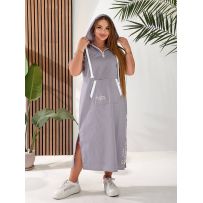 Сукня у спортивному стилі сірий №598134