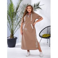 Сукня у спортивному стилі мокко №598137