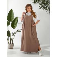 Сарафан з льону какао №598416