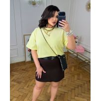 Спідниця шоколад з поясом №598637