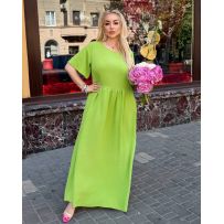 Сукня довга у стилі бохо салатова №599193