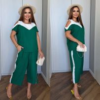 Легкий костюм з льон-жатка №599481