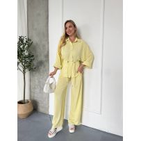 Костюм пастельно-жовтий №599548