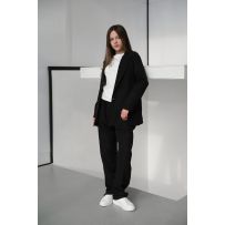 Класичний костюм чорний №599891