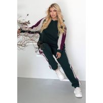 Спорт костюм на флісі смарагдовий №600662