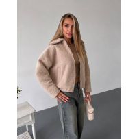 Куртка вовна букле бежевий №600899
