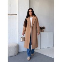Дуже стильне пальто карамель №601198