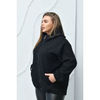 Куртка «баранець» чорний №601305