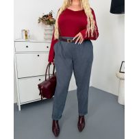 Брюки baggy вельвет графіт №601478