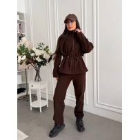 Комфортний та теплий костюм шоколад №601557