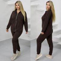 Костюм шоколад в стилі шик №601679