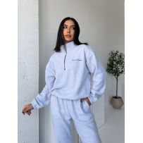 Дуже телий костюм сірий №602426
